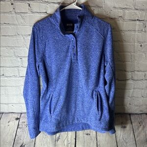 Duluth Trading Co Blue Fleece Pullover size large